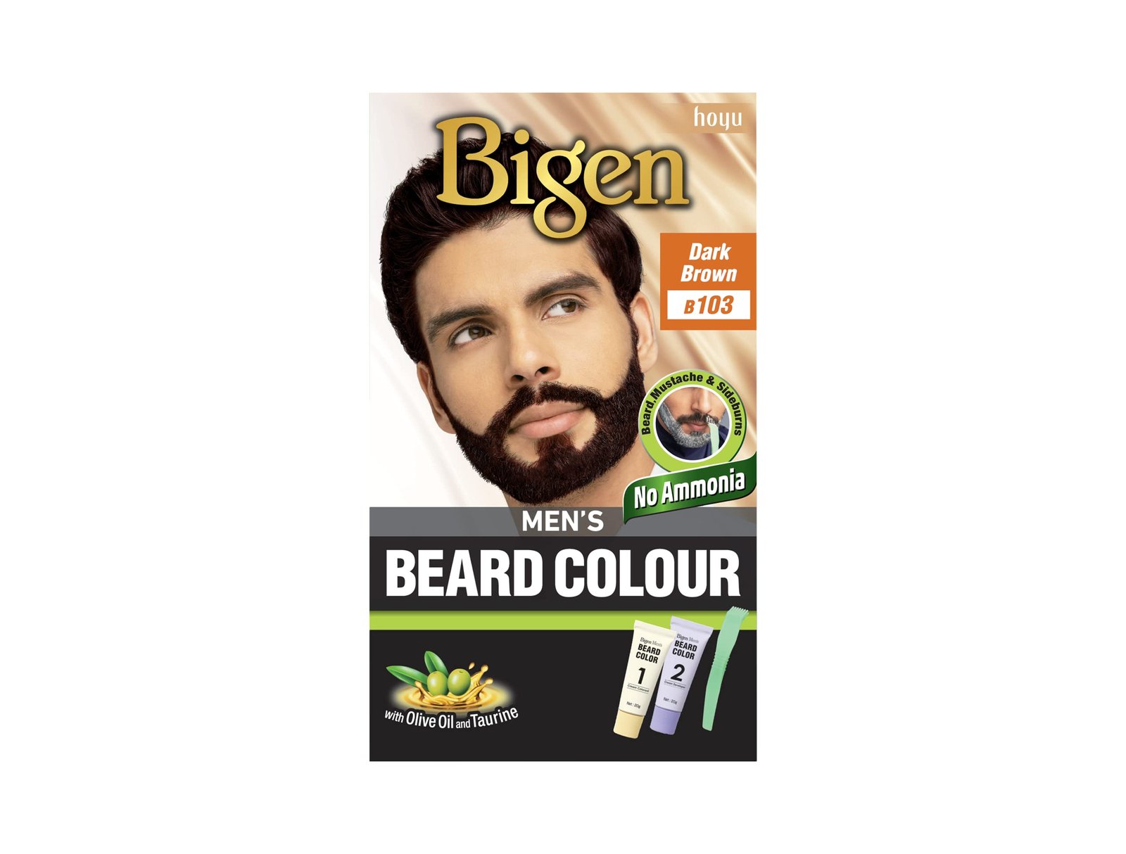 Bigen Men's Beard Color B103 Dark Brown (40g)