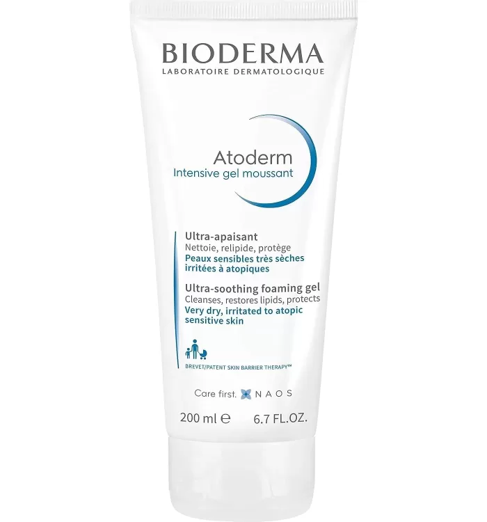 Bioderma Atoderm Intensive Gel Moussant Ultra-Soothing Gel, Very Dry To Atopic Skin 200ml