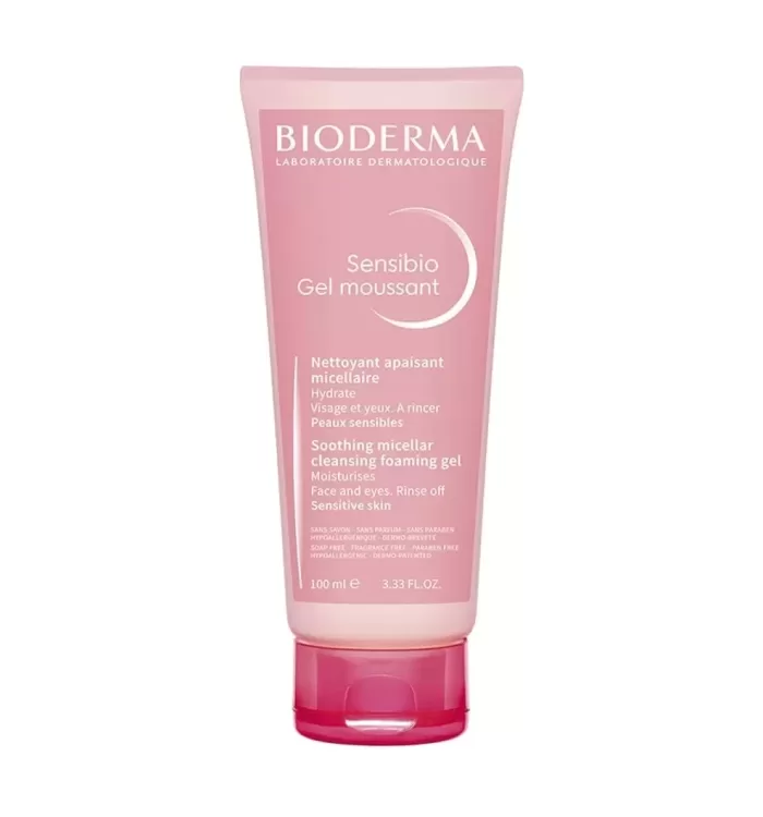 Bioderma Sensibio Gel Moussant Soothing Foaming Micellar Gel, Moisturises Face & Eyes 100ml