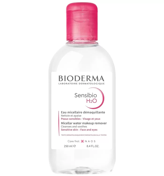 Bioderma Sensibio H2O Makeup Removing Micellar Cleansing Solution Face & Eyes Sensitive Skin 250ml