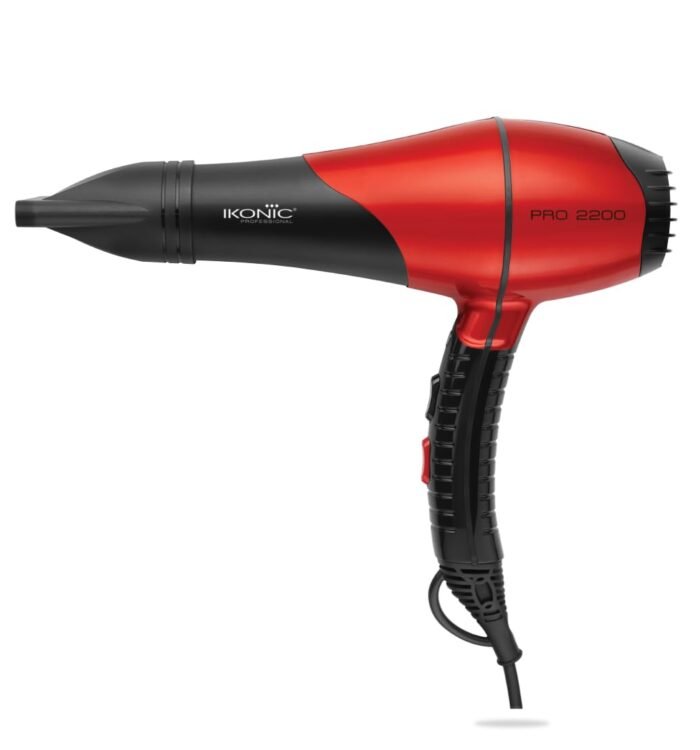 IKONIC Hair Dryer Pro 2200 Black & Red