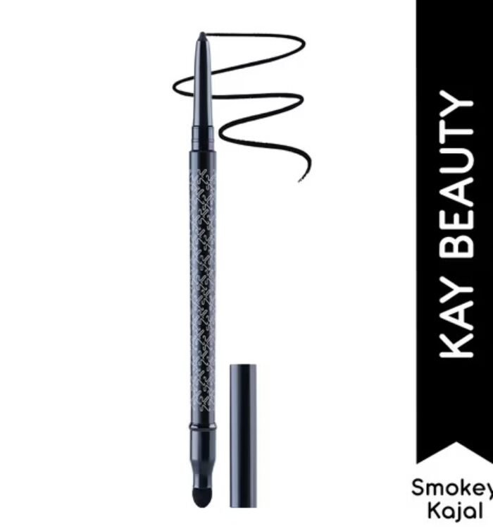 Kay Beauty Waterproof High Drama Smokey Kajal with Smudger – Raven Hue