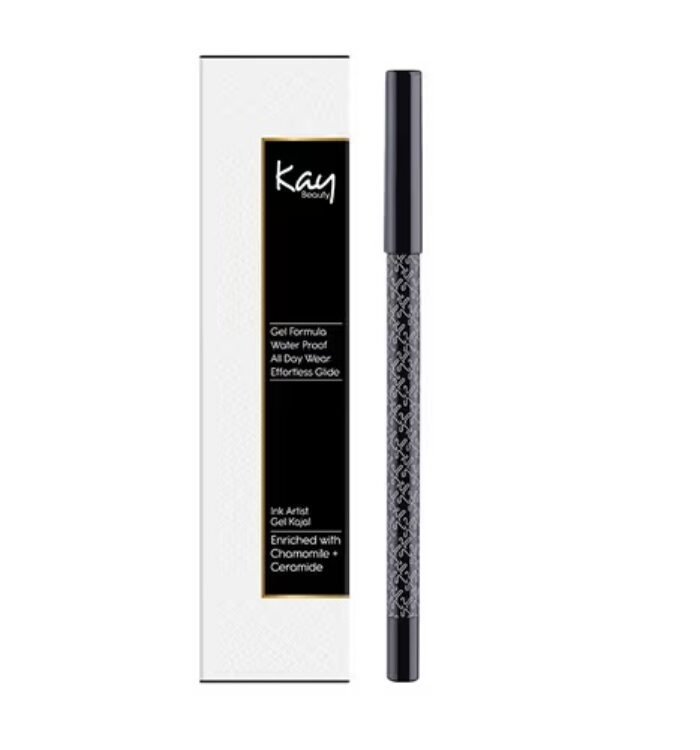 Kay Beauty Smudgeproof Ink Artist Jet Black Gel Kajal – Onyx