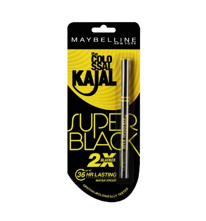 Maybelline New York The Colossal Kajal, Super Black, 0.35g