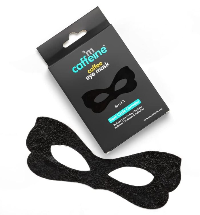 mCaffeine Coffee Eye Mask for Dark Circles Reduction with Vitamin C, Caffeine & Hyaluronic Acid