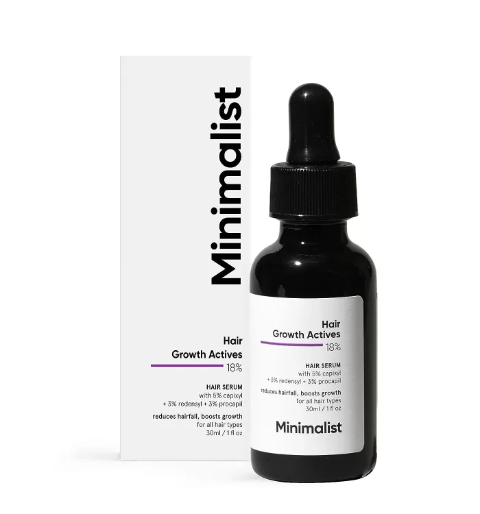 Minimalist Hair Growth Serum With 18% Hair Growth Actives 30ml