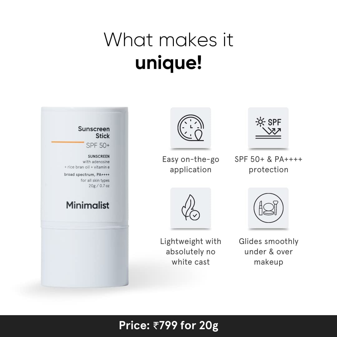 Minimalist SPF 50 Sunscreen Stick 20g - Image 2