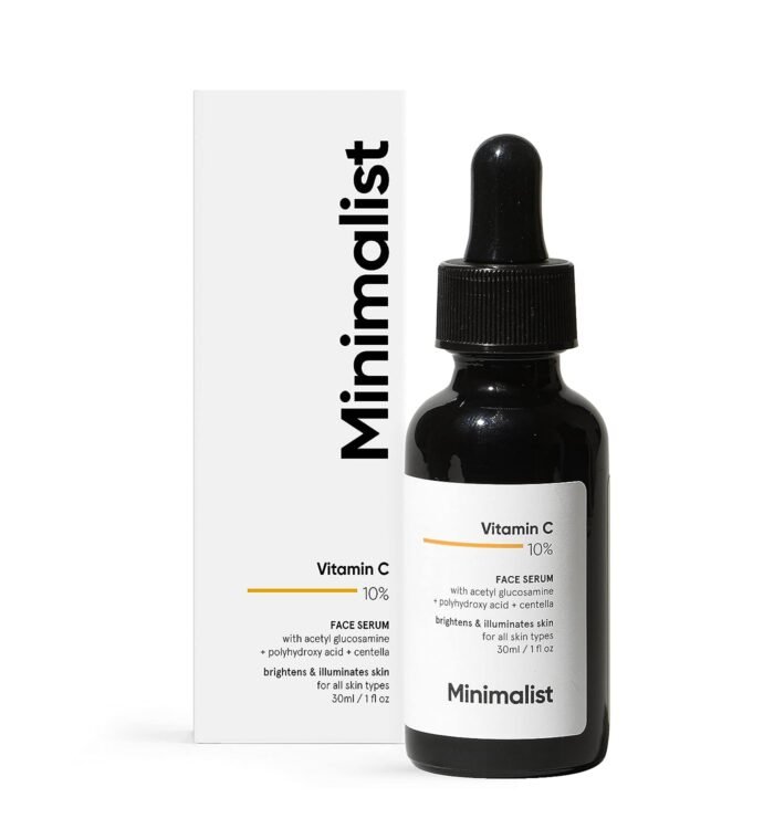 Minimalist 10% Vitamin C Face Serum for Glowing Skin 30ml