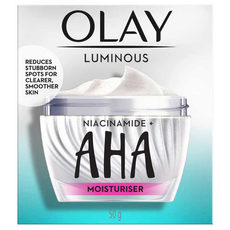Olay Luminous AHA & Niacinamide Super Face Cream for Acne Mark & Spot Removal - 50 g - Image 2