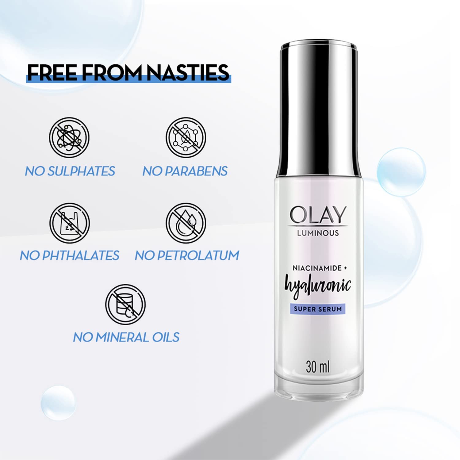 Olay Hyaluronic Face Super Serum with Niacinamide 30ml - Image 6
