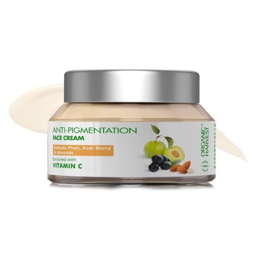 Organic Harvest Anti-Pigmentation Face Cream: Kakadu Plum, Acai Berry & Almonds 50g