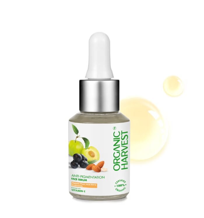 Organic Harvest Anti-Pigmentation Face Serum: Kakadu Plum, Acai Berry & Almonds – 30ml