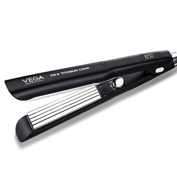 VEGA Professional Pro Titanium Crimp Titanium Hair Crimper - VPPMS-02 - Black