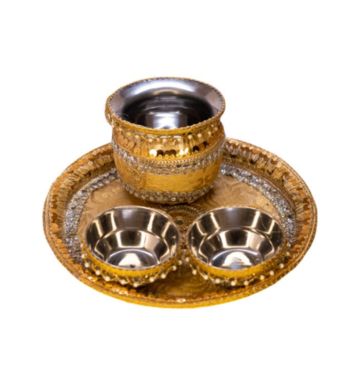 Designer Yellow Thali