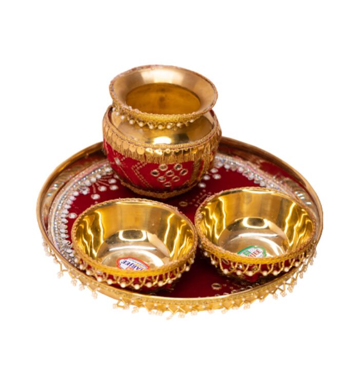 Designer Red Thali