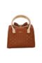 Brown And Beige Handbag