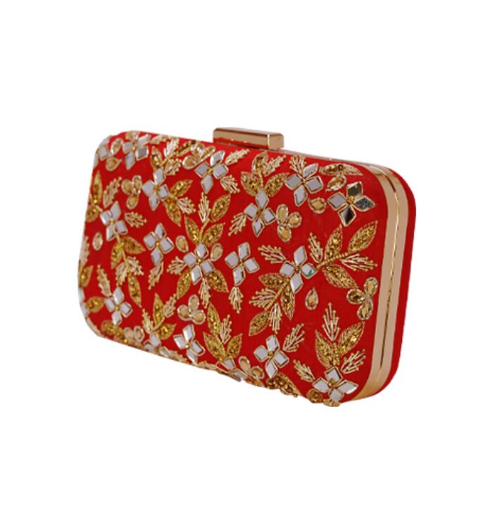 Designer Red Clutch