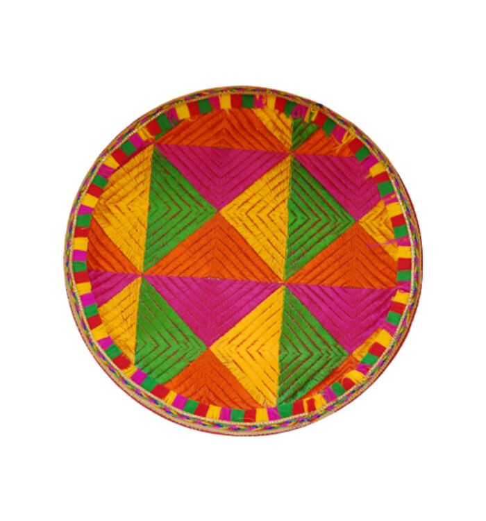 Phulkari Design Thali