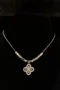Rose Gold Plated Diamond Women Pendant Flower Necklace