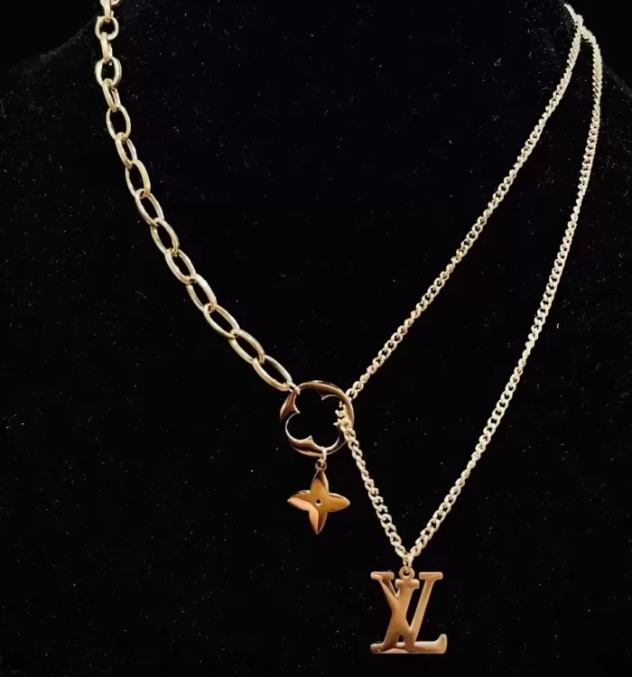 LV Concept Funky Rose Gold Color Pendant