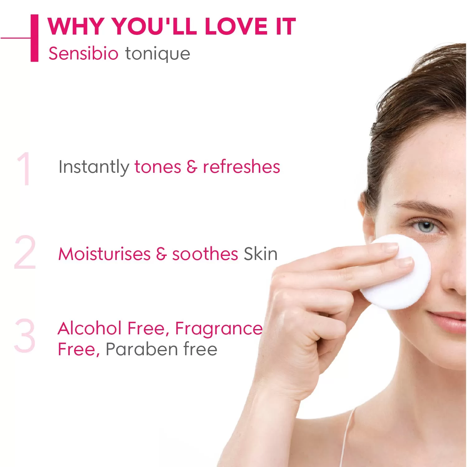 Bioderma Sensibio Tonique Soothing Moisturising Lotion Face & Eyes (100ml) - Image 2