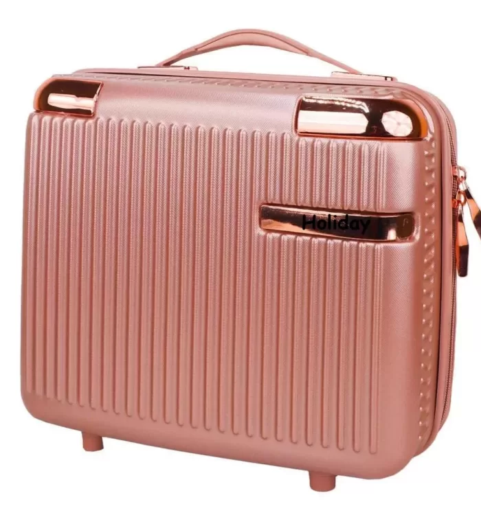 Makeup Vanity Box Cosmetics Organiser Mini Suitcase Holiday – Rose Gold