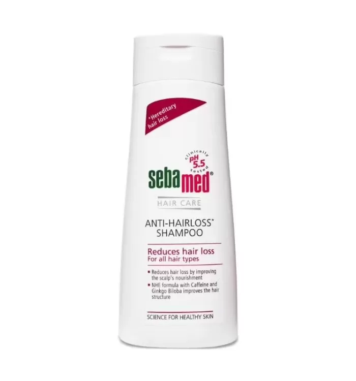 Sebamed Anti-Hairloss Shampoo 200ml, PH 5.5, Reduces Hairloss, Caffeine & Gingko Biloba, All Hair Types