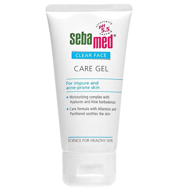 Sebamed Clear Face Care Gel 50ml, PH 5.5, Acne Prone Skin, Hyaluron & Aloe Vera, Water Based Moisturiser