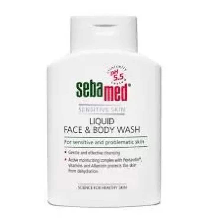 Sebamed Liquid Face & Body Wash 200ml, PH 5.5, Soap Free, Sensitive Skin, Active Moisturising Complex