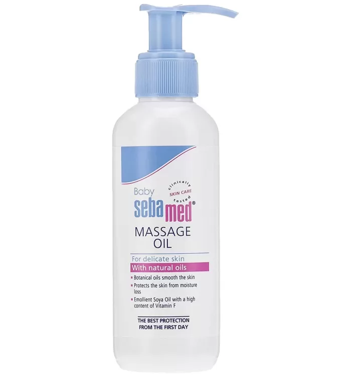 Sebamed Baby Massage Oil 150ml | Contains Soya Oil & Vitamin F | Non greasy | Does not solidify