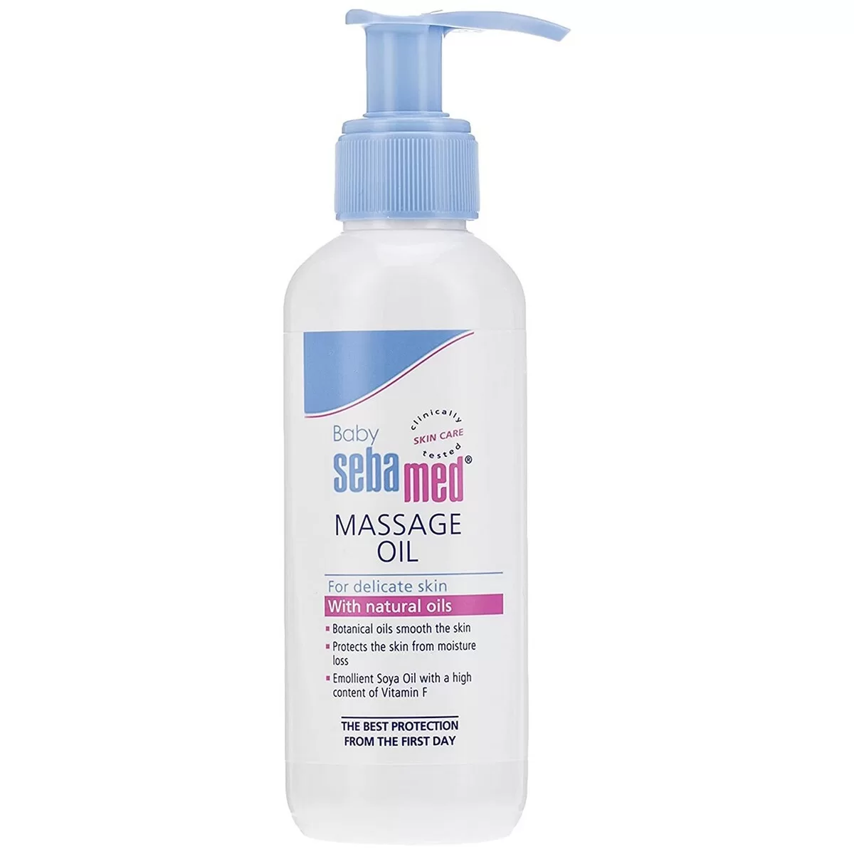 Sebamed Baby Massage Oil 150ml | Contains Soya Oil & Vitamin F | Non greasy | Does not solidify