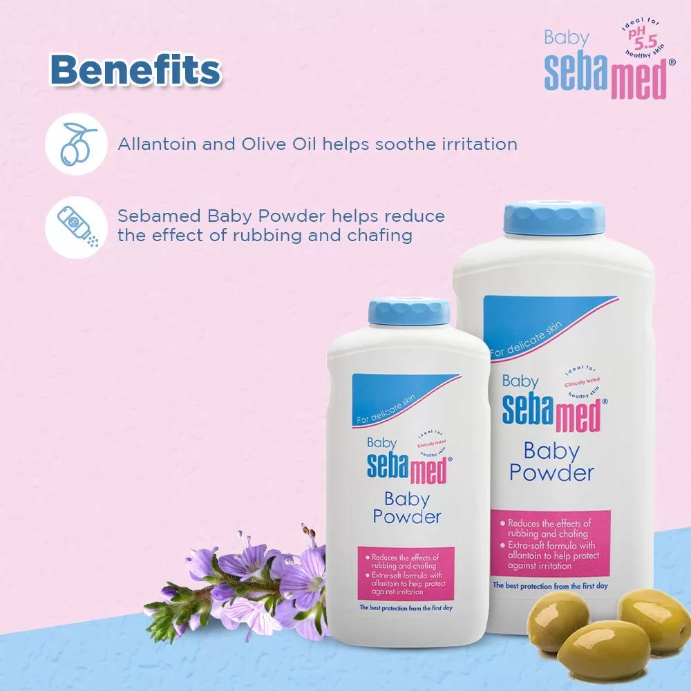 Sebamed Baby Powder 200g, With Olive Oil and Allantoin, For delicate skin - Image 2