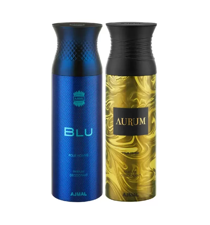 Ajmal Blu & Aurum Deodorant Body Spray – Pack of 2