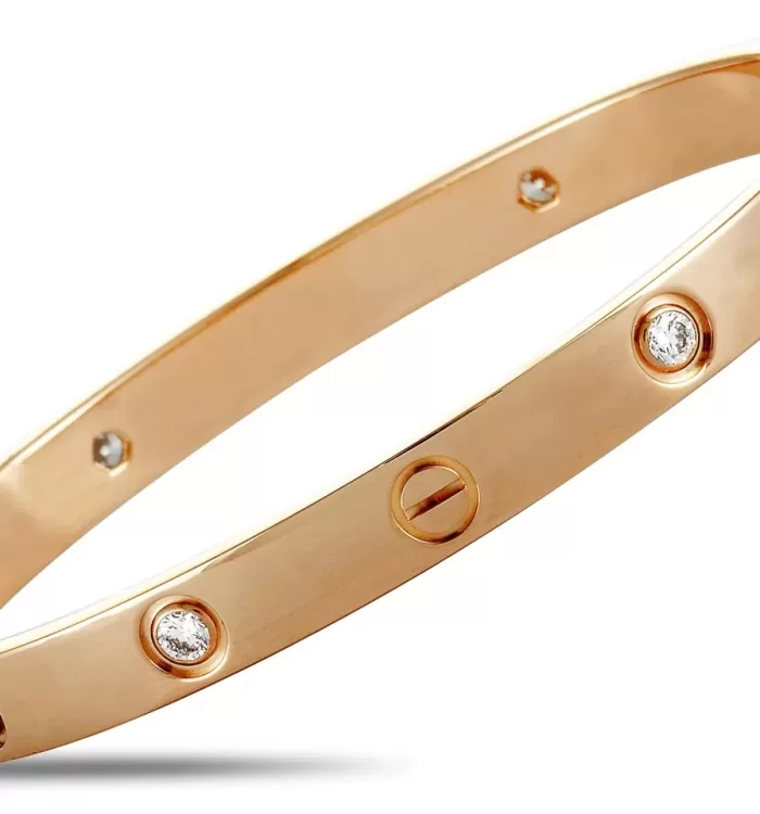 Premium Polish Cartier Concept Stone Bracelet – Rose Gold