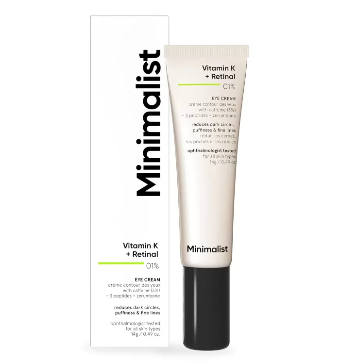 Minimalist Vitamin K + Retinal 01% Under Eye Cream – 14 g