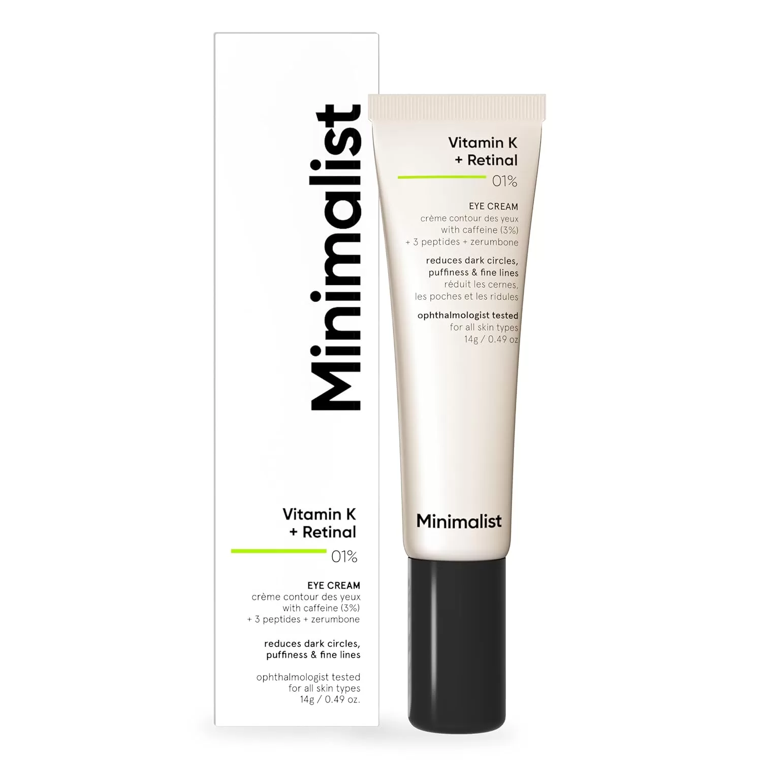 Minimalist Vitamin K + Retinal 01% Under Eye Cream - 14 g