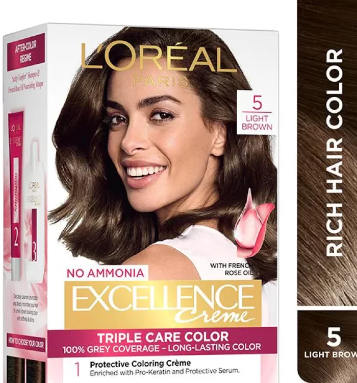 loreal excellence creme hair color 5 light brown