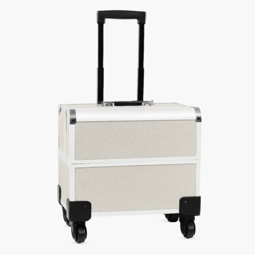 Aluminium Makeup Vanity Trolley - Silver - Image 2
