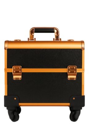 Rose Gold Aluminium Makeup Vanity Trolley – Black