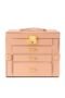 Luxury 3-Layer Vanity Jewellery Box with Mirror - Blush Pink