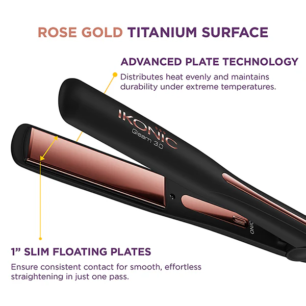 Ikonic Professional Gleam 3.0 Hair Straightener - Image 4