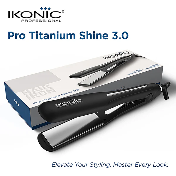 Ikonic Professional Pro Titanium Shine 3.0 Hair Straightener - Image 2