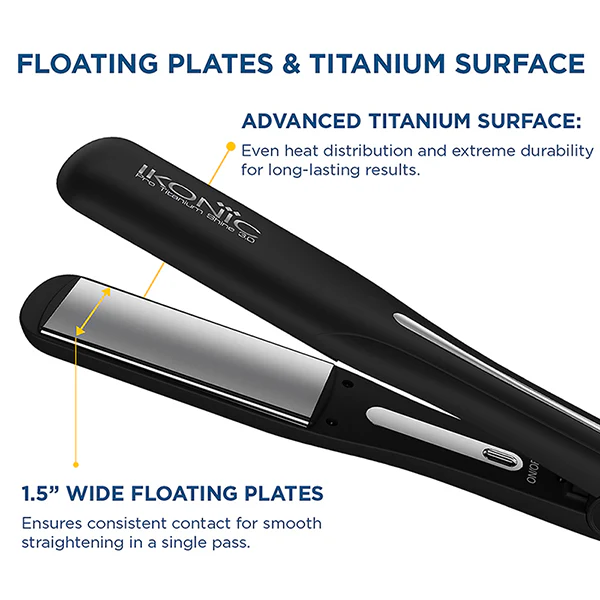 Ikonic Professional Pro Titanium Shine 3.0 Hair Straightener - Image 4