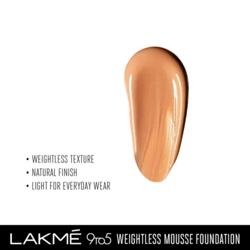 Lakmē 9to5 Powerplay Mousse Foundation 01 Rose Ivory - Image 5