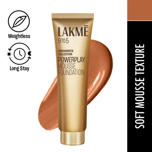 Lakmē 9to5 Powerplay Mousse Foundation 01 Rose Ivory