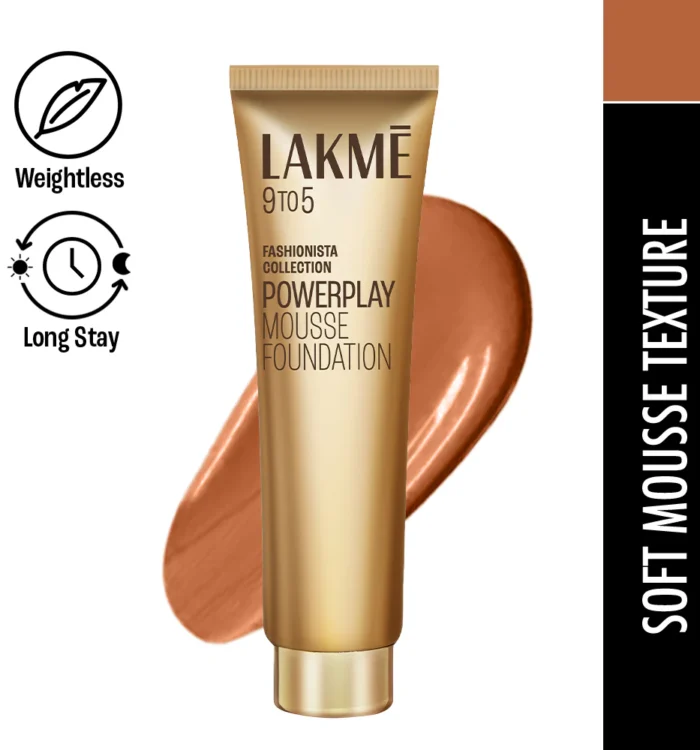 Lakmē 9to5 Powerplay Mousse Foundation 01 Rose Ivory