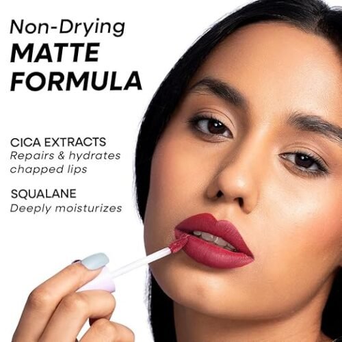 Nykaa Superlight Lip Cloud Airy Mousse Matte Liquid Lipstick for Lip & Cheek - Rose All Day (5ml) - Image 6