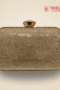 Gold Crystal Embellished Bridal Clutch Bag