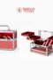 Compact Multi-Tier Vanity Case with Folding Trays and Mirror
