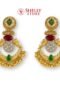 Traditional Parrot Motif Chandbali Earrings
